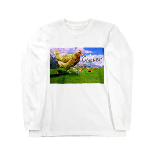 チキンマウンテン Long Sleeve T-Shirt