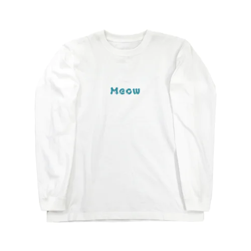 Meow 롱 슬리브 티셔츠
