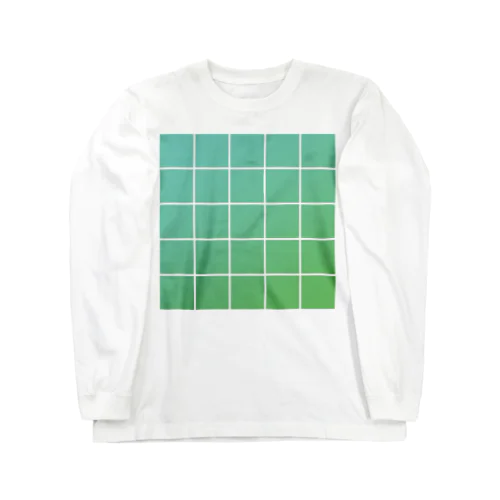 color tile-GREEN ロングスリーブTシャツ