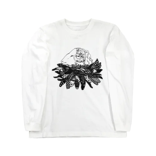 鼓草のお顔 Long Sleeve T-Shirt