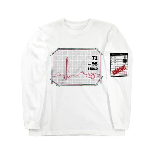 心電図 Long Sleeve T-Shirt