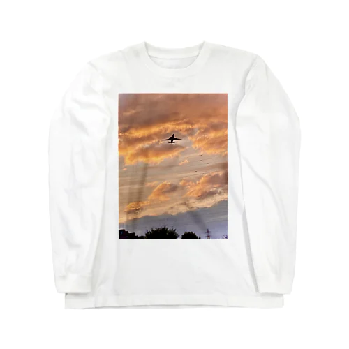 飛ぶ飛行機！ Long Sleeve T-Shirt