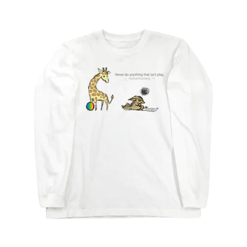 イライラジャッカルくんとキリンくん Long Sleeve T-Shirt