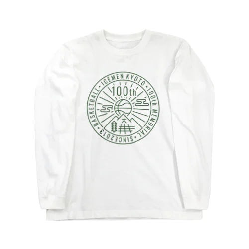 icemen kyoto 100th / white base ロングスリーブTシャツ