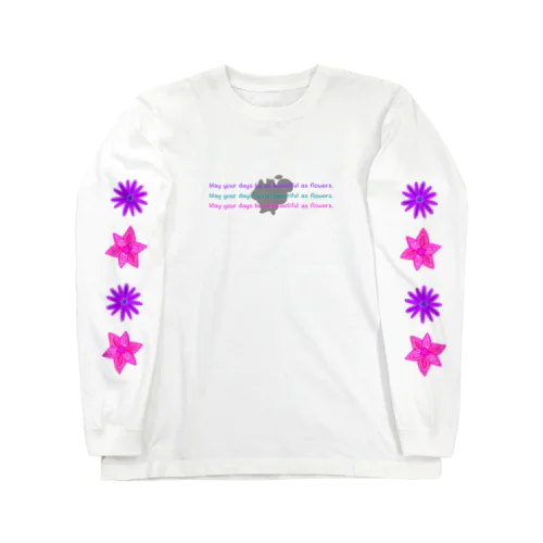 じゅりっこ - Flowerプリント - ロングTシャツ ロングスリーブTシャツ