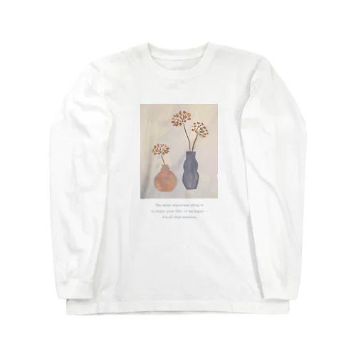 💐vase💐フロントプリント Long Sleeve T-Shirt