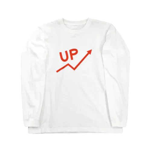『UP』線グラフ Long Sleeve T-Shirt