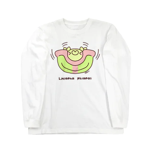 ベニシジミくん【キュートキャタピラーズ Long Sleeve T-Shirt