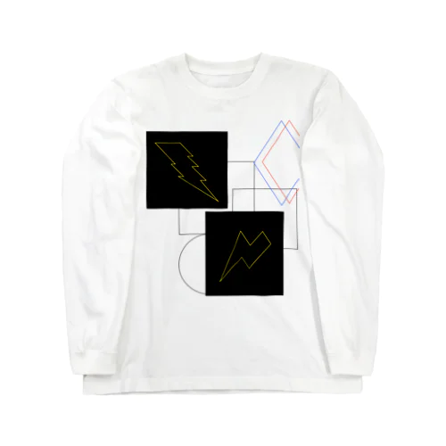 図形モチーフ Long Sleeve T-Shirt