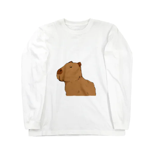 ボーっとカピバラ Long Sleeve T-Shirt