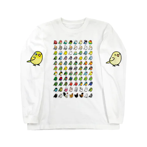 Chubby Bird 鳥さん大集合 Long Sleeve T-Shirt