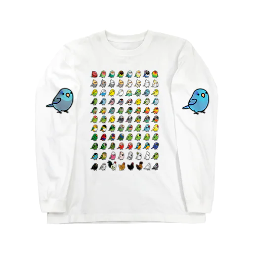 Chubby Bird 鳥さん大集合 Long Sleeve T-Shirt