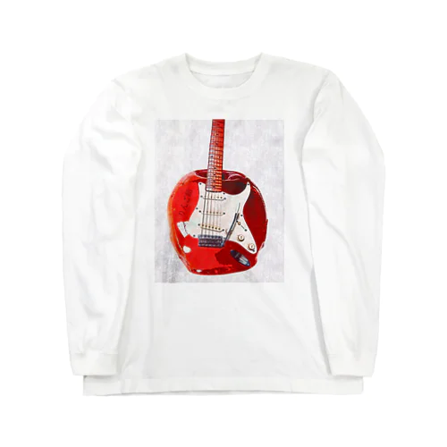りんご飴 ギター　キャンディーアップルレッド ギター Long Sleeve T-Shirt
