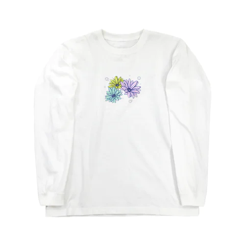 bubbles&flowers ロングスリーブTシャツ