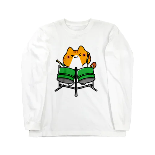 ダブルギターパンねこ Long Sleeve T-Shirt