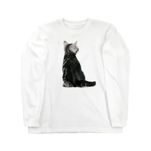 子猫の後ろ姿 Long Sleeve T-Shirt