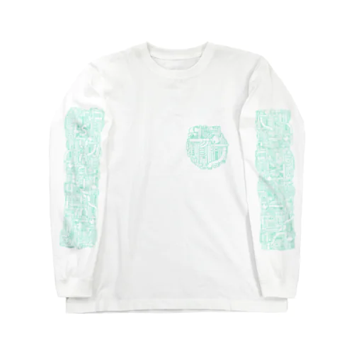 配管　グリーン Long Sleeve T-Shirt