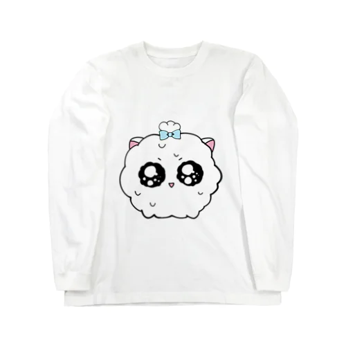 🎀ポメ（水色） Long Sleeve T-Shirt