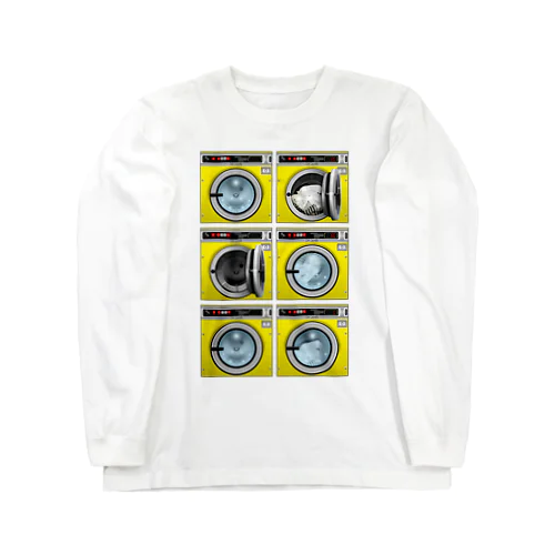 コインランドリー Coin laundry【２×３】 ロングスリーブTシャツ