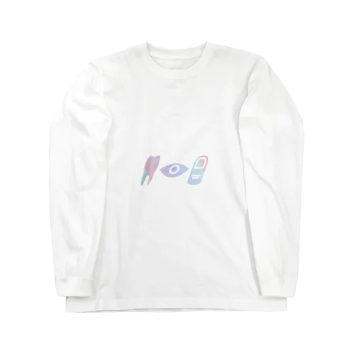 iboibo (pink-blue:02) ロングスリーブTシャツ