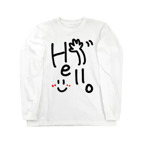 Helloすまいる◟̑◞̑ ロングスリーブTシャツ