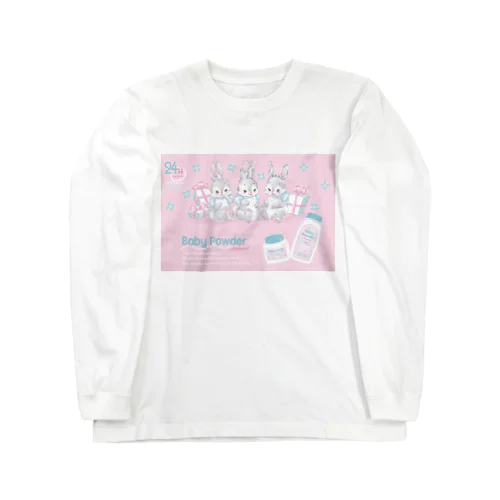 baby powder bunnies ロングスリーブTシャツ