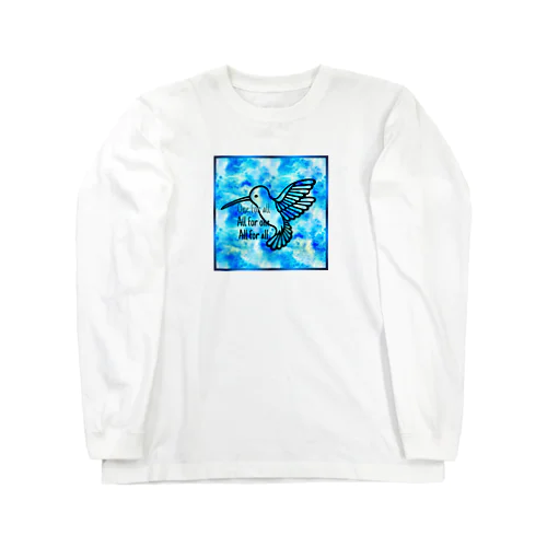 ハチドリさん（空色） Long Sleeve T-Shirt