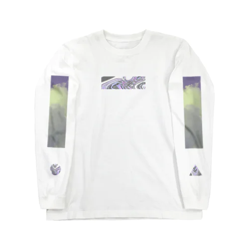 パープルマーブル Long Sleeve T-Shirt