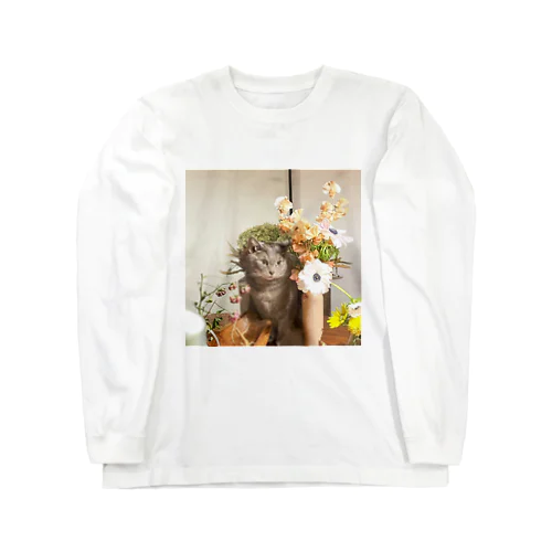 花の中のおしゃれハナちゃん Long Sleeve T-Shirt