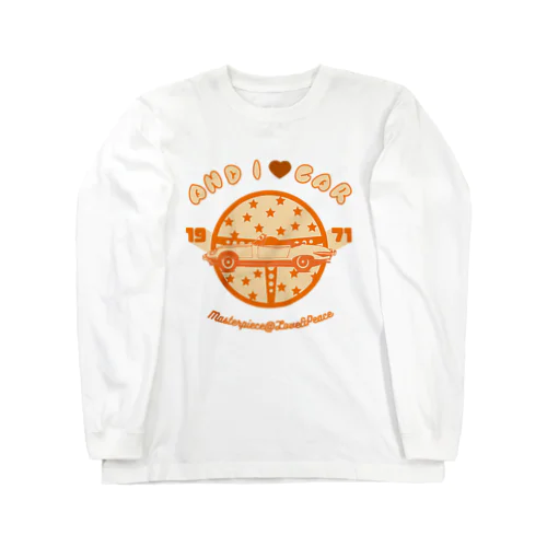 アンドアイラブカー　オレンジ Long Sleeve T-Shirt