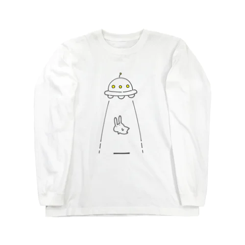 UFOにつれてかれるうさぎ 롱 슬리브 티셔츠