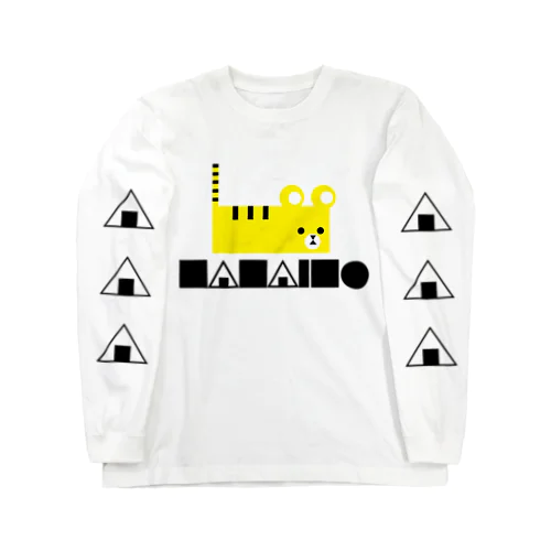 丸三角視覚　虎 Long Sleeve T-Shirt