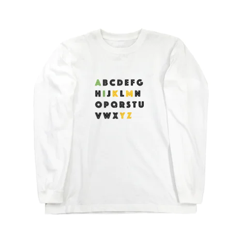 alphabet ロングスリーブTシャツ