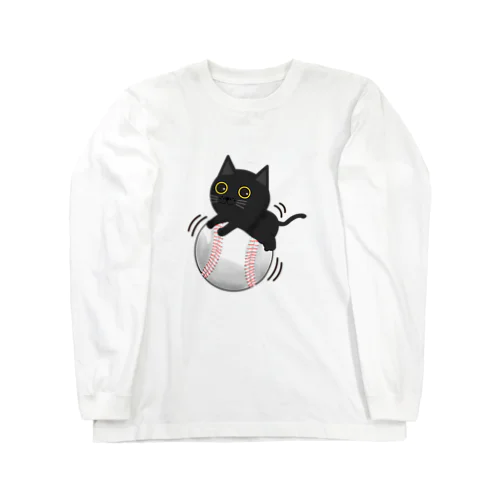 野球猫 ロングスリーブTシャツ