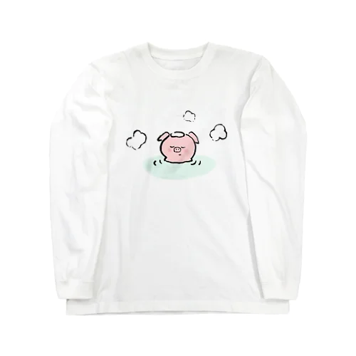 ブーさん温泉 Long Sleeve T-Shirt