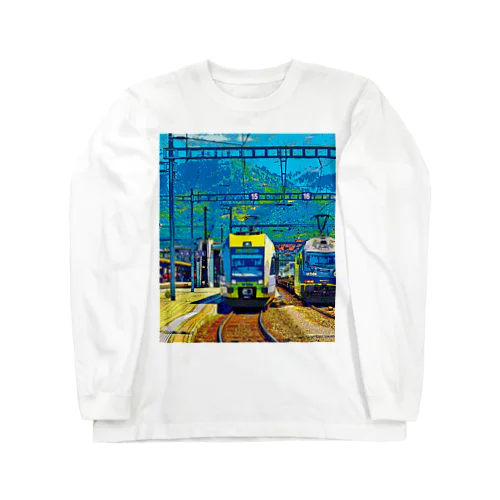 スイス シュピーツの駅 ロングスリーブTシャツ