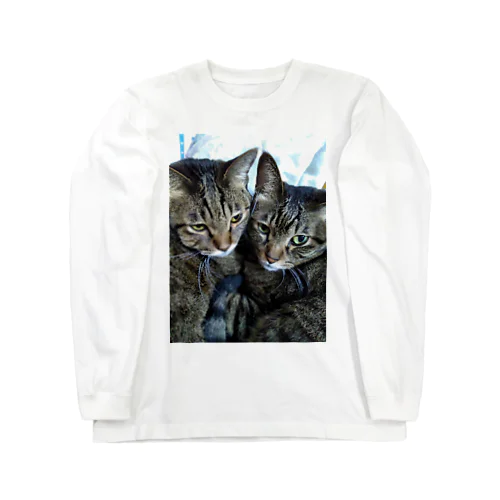 キジトラ猫の仲良し姉妹 Long Sleeve T-Shirt