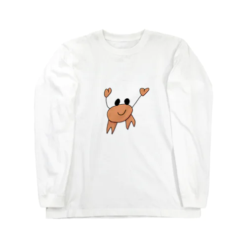 はさみがハートのカニ Long Sleeve T-Shirt