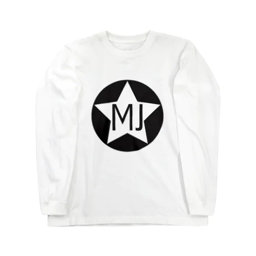 MJstarロゴ(white) ロングスリーブTシャツ