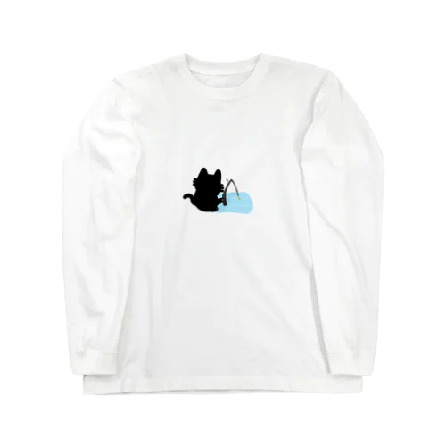 釣り猫 Long Sleeve T-Shirt