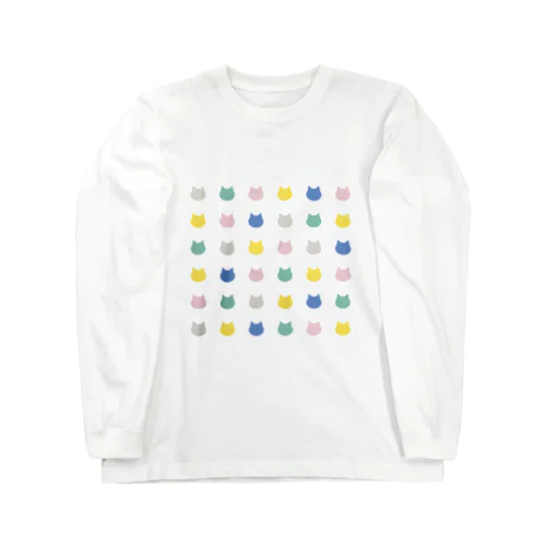 ネコパターン Long Sleeve T-Shirt