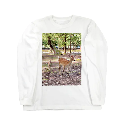 鹿の親子🦌 ロングスリーブTシャツ