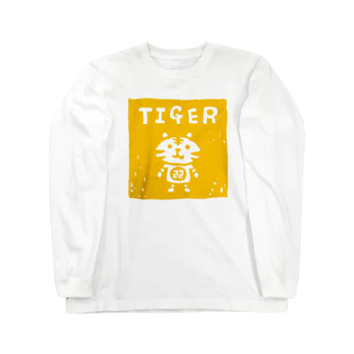 寅ハンコ柄・たたずむ Long Sleeve T-Shirt