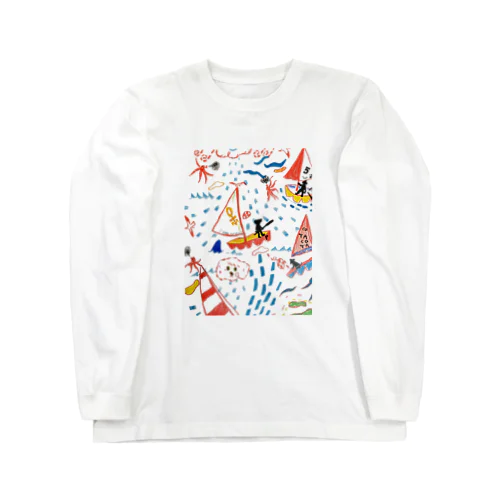 POPO WAVE SWEAT Long Sleeve T-Shirt