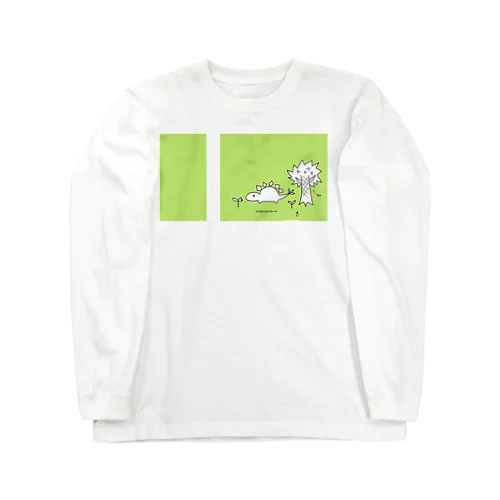 ステゴサウルスのお食事(カラーＶｅｒ．) Long Sleeve T-Shirt