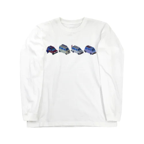 雪国途中のPA パーキングエリア 240 Long Sleeve T-Shirt