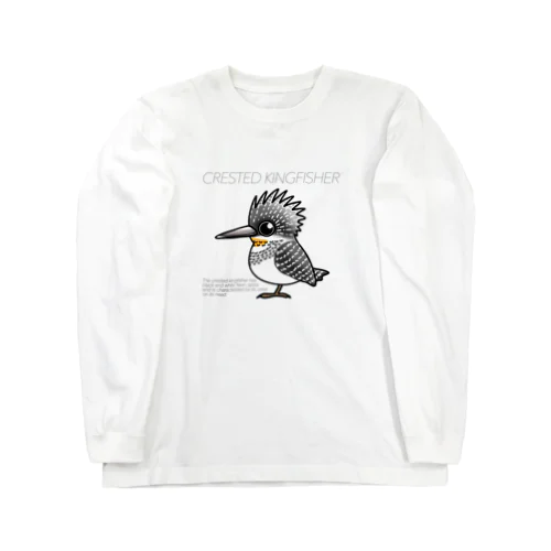 Crested Kingfisher ロングスリーブTシャツ