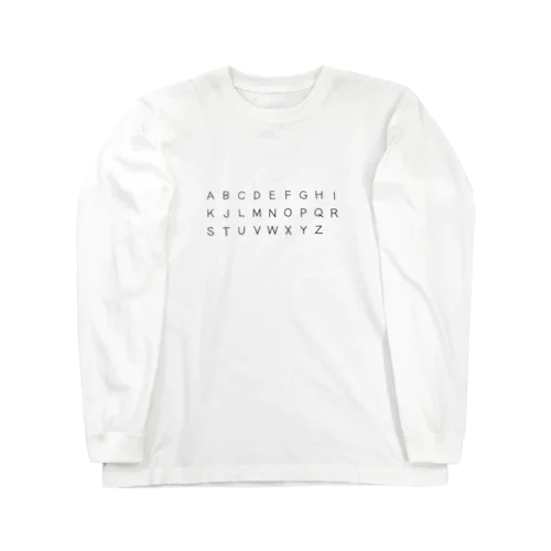 ローマ字（大文字） Long Sleeve T-Shirt