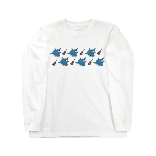 サメ×ヴァイオリン Long Sleeve T-Shirt