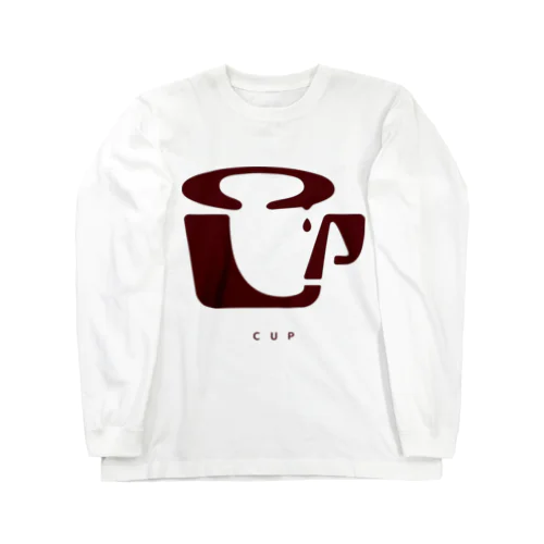 CUP（茶） ロングスリーブTシャツ